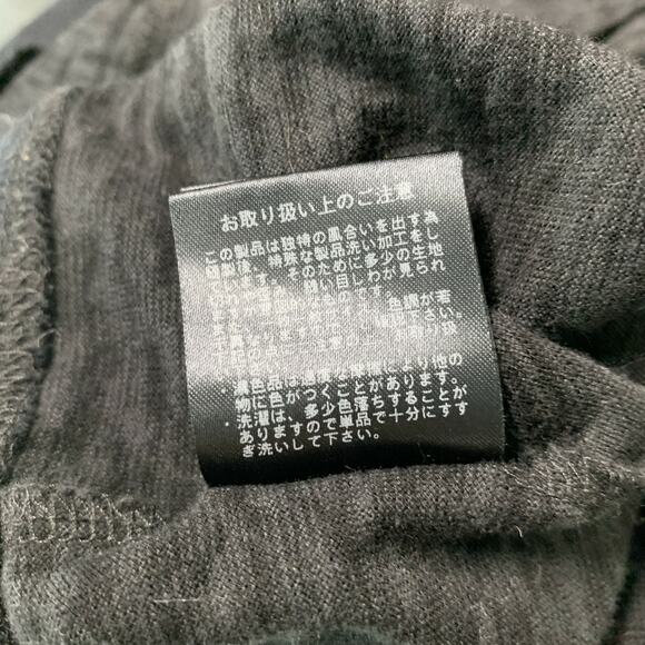 THE VIRIDI-ANNE Size S Black and Charcoal Cotton Marbled V-Neck Cardigan - Picture 6 of 6